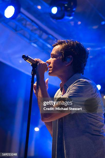 Nate Ruess of fun performs at the 2013 Party In The Garden after party at Museum of Modern Art on May 21, 2013 in New York City.