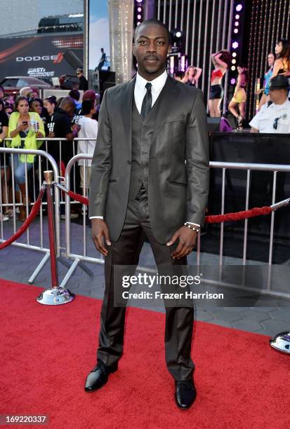 Actor David Ajaia arrives at the Premiere Of Universal Pictures' "Fast & Furious 6" on May 21, 2013 in Universal City, California.