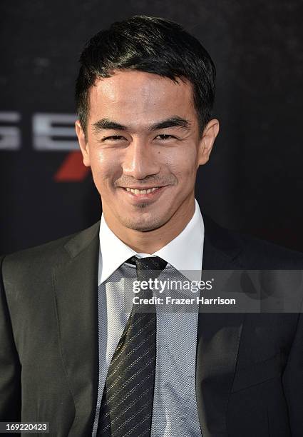 Actor Joe Taslim rrives at the Premiere Of Universal Pictures' "Fast & Furious 6" on May 21, 2013 in Universal City, California.