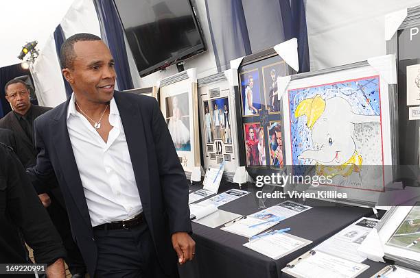 Sugar Ray Leonard attends B. Riley & Co. & The Sugar Ray Leonard Foundation Present The 4th Annual "Big Fighters, Big Cause" Charity Fight Night To...