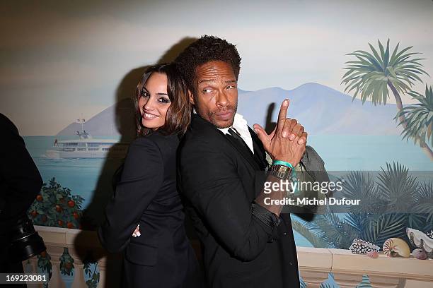 Gary Dourdan and guest attend the 'De Grisogono' Party At Hotel Du Cap Eden Roc on May 21, 2013 in Antibes, France.