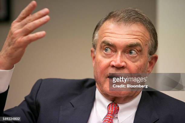 Billionaire Alfred Schindler, chairman of Schindler Holding AG, speaks during an interview in Seoul, South Korea, on Tuesday, May 21, 2013. Schindler...