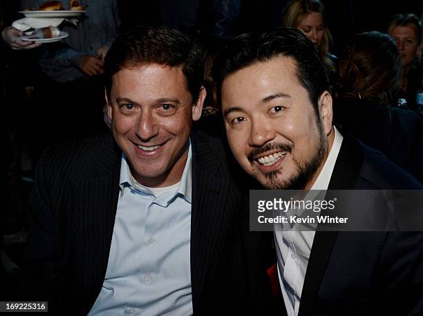Universal Pictures Chairman Adam Fogelson and director/executive producer Justin Lin pose at the after party for the premiere of Universal Pictures'...