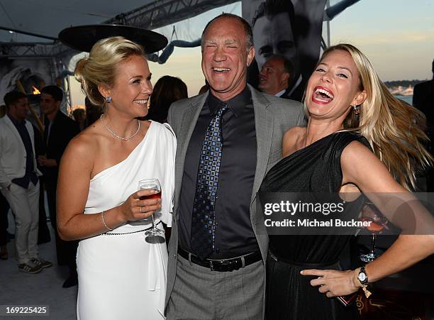 Guests attend the Summertime Entertainment's Cannes Animation Celebration Cocktail Party during the 66th Annual Cannes Film Festival at Les Marches...