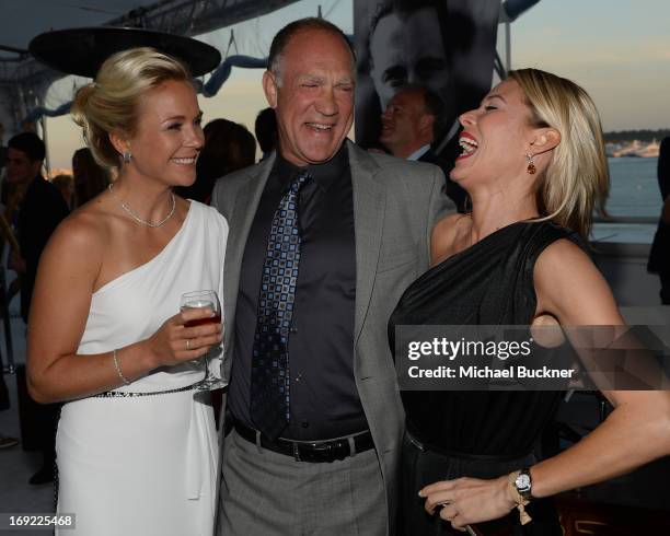 Guests attend the Summertime Entertainment's Cannes Animation Celebration Cocktail Party during the 66th Annual Cannes Film Festival at Les Marches...