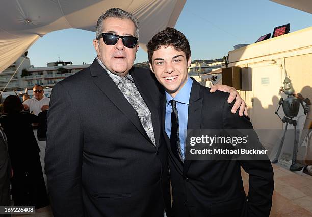 Guests attend the Summertime Entertainment's Cannes Animation Celebration Cocktail Party during the 66th Annual Cannes Film Festival at Les Marches...