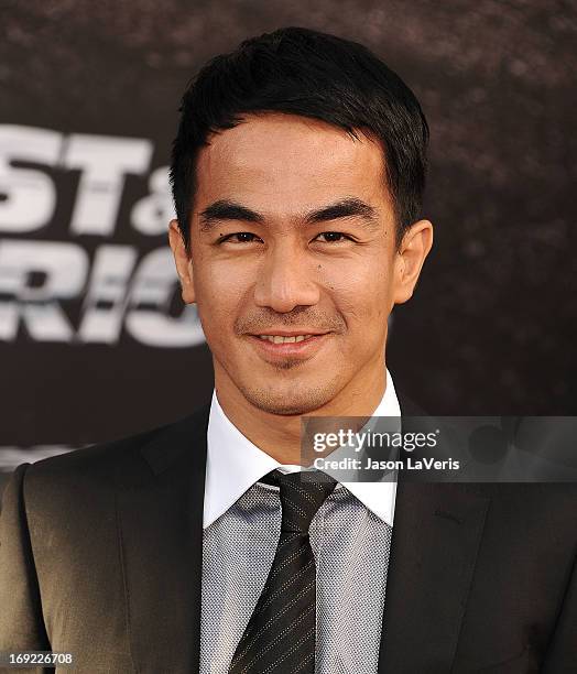 Actor Joe Taslim attends the premiere of "Fast & Furious 6" at Universal CityWalk on May 21, 2013 in Universal City, California.