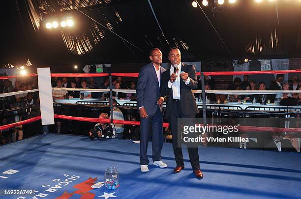 Tommy Davidson and Sugar Ray Leonard at B. Riley & Co. & The Sugar Ray Leonard Foundation Present The 4th Annual "Big Fighters, Big Cause" Charity...