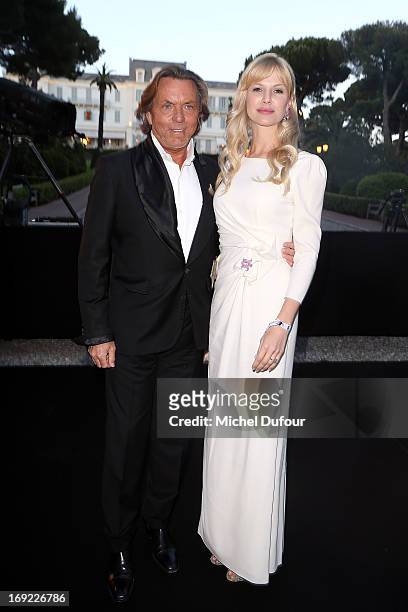 Otto Kern and his wife attend the 'De Grisogono' Party At Hotel Du Cap Eden Roc on May 21, 2013 in Antibes, France.