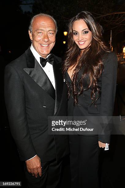 Fawaz Gruosi and Souheila Yacou attend the 'De Grisogono' Party At Hotel Du Cap Eden Roc on May 21, 2013 in Antibes, France.