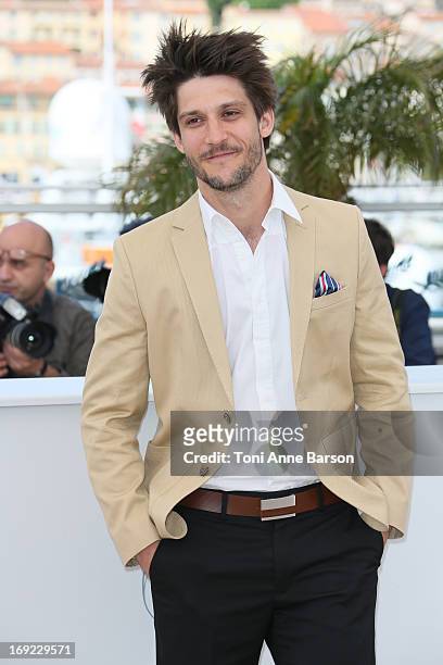 Jean-Sebastien Courchesne attends the photocall for 'Sarah Prefere La Course' during The 66th Annual Cannes Film Festival at Palais des Festivals on...