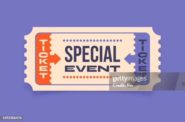 special event retro ticket admission entry event design - ticket counter stock illustrations