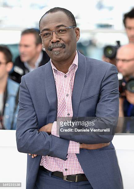 Director Mahamat Saleh Haroun attends the photocall for 'Grigris' during The 66th Annual Cannes Film Festival on May 22, 2013 in Cannes, France.