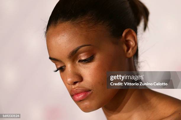 Actress Anais Monory attends the 'Grigris' Press Conference during the 66th Annual Cannes Film Festival at the Palais des Festivals on May 22, 2013...