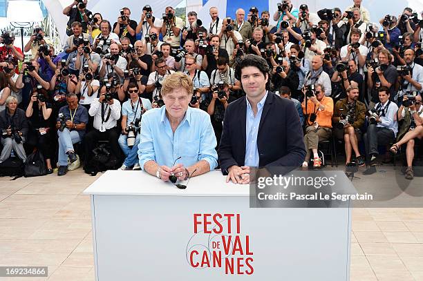 Actor Robert Redford and director J. C. Chandor attend the 'All Is Lost' Photocall during the 66th Annual Cannes Film Festival at the Palais des...