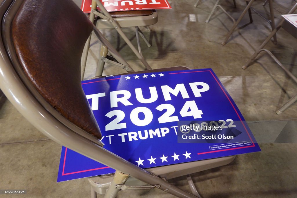 Donald Trump Speaks At Iowa Commit To Caucus Event