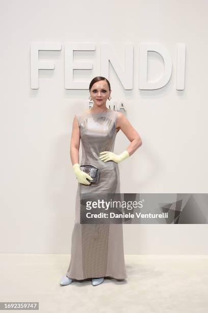 Christina Ricci attends the Fendi Spring Summer 2024 fashion show on September 20, 2023 in Milan, Italy.