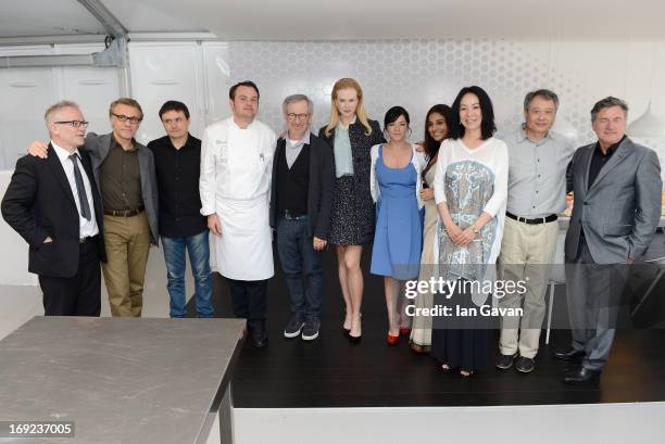 Cannes festival director Thierry Fremaux, Christoph Waltz, Cristian Mungiu, Steven Spielberg, Nicole Kidman, Lynne Ramsay, Vidya Balan, Naomi Kawase,...