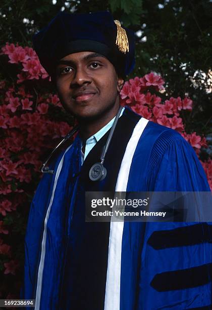 Dr. Balamurali Ambati is photographed after graduating from Mt Sinai School of Medicine May 17, 1995 in New York City. Balamurali has entered the...