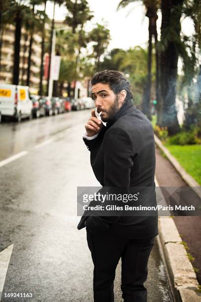 Actor Tahar Rahim is photographed for Paris Match on May 18, 2013 in Cannes, France.