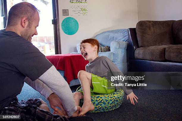 ticklish - ticklish feet stock pictures, royalty-free photos & images