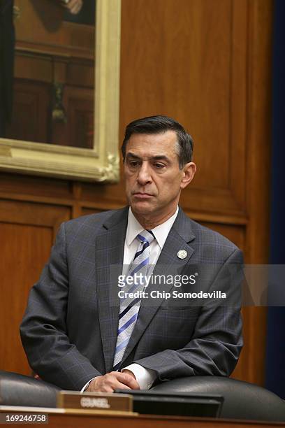 House Oversight and Government Reform Committee Chairman Darrell Issa presides over a hearing May 22, 2013 in Washington, DC. The committee is...