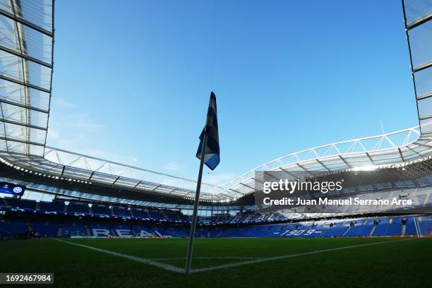 General view inside the stadium prior to the UEFA Champions League match between Real Sociedad and FC Internazionale at Reale Arena on September 20,...