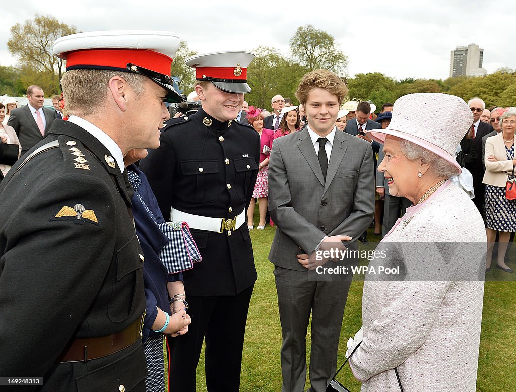 Queen Elizabeth II Hosts A Garden Party At Buckingham Palace