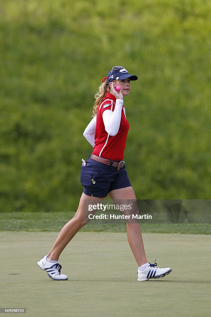 Ruby Kingsmill Paula Creamer during the second round of the Kingsmill Championship ...