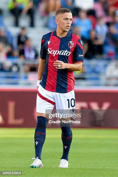 Jesper Karlsson of Bologna FC looks on during the Serie A Tim match between Bologna FC and SSC Napoli at Stadio Renato Dall'Ara on September 24, 2023...