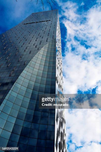rainier square - corner with a dome slice, seattle, washington, usa - curtain wall facade stock pictures, royalty-free photos & images