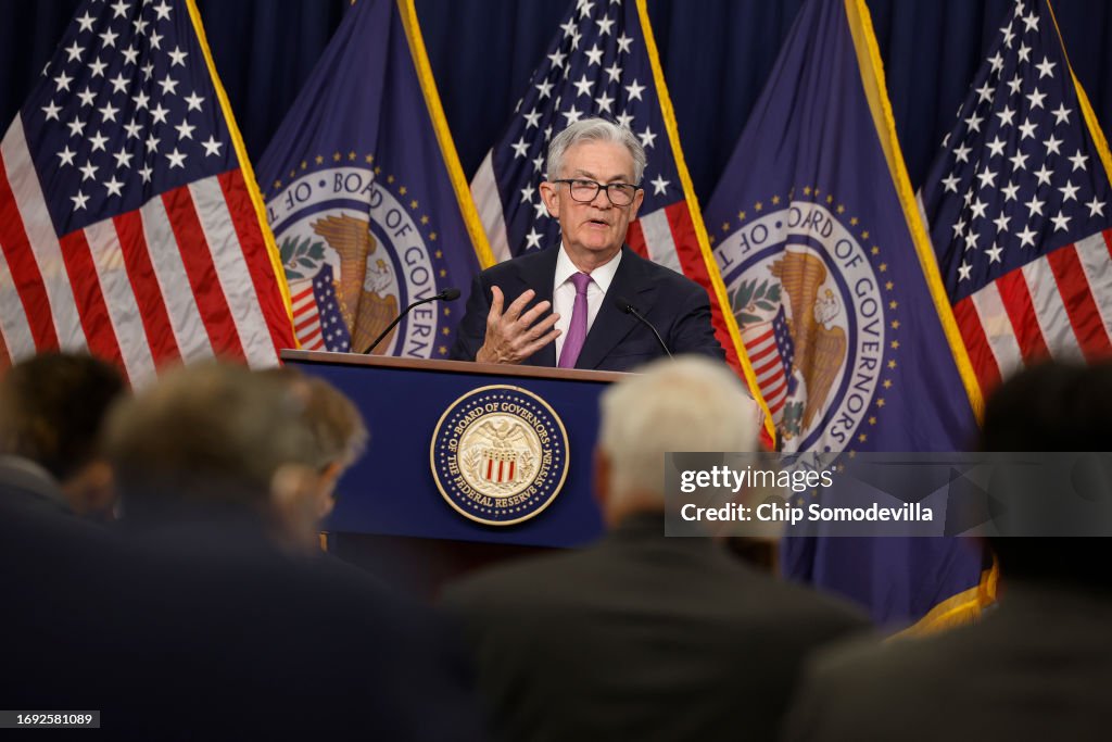 Federal Reserve Chair Powell Holds A News Conference Following The Federal Open Market Committee Meeting