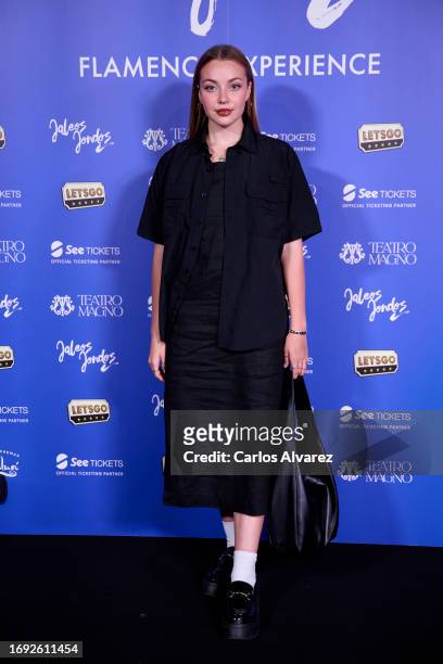 Irene Ferreiro attends the "Jaleos Jondos" premiere at the Teatro Magno on September 20, 2023 in Madrid, Spain.