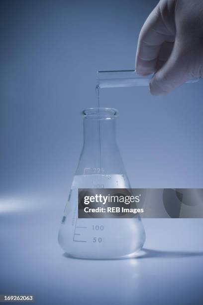 Using Beaker 340 Beakers Filled With Liquid Stock Photos, High-Res Pictures, and ...
