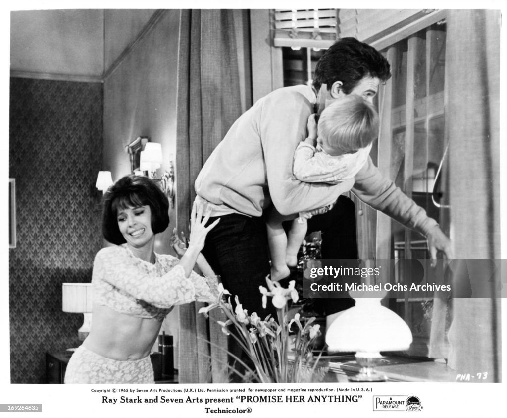 Leslie Caron Pushes Warren Beatty Out A Window In A Scene From The News Photo Getty Images Leslie Caron Pushes Warren Beatty Out A Window In A Scene From The News Photo Getty Images