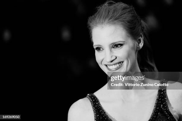 Actress Jessica Chastain attends the Premiere of 'All Is Lost' during the 66th Annual Cannes Film Festival on May 22, 2013 in Cannes, France.