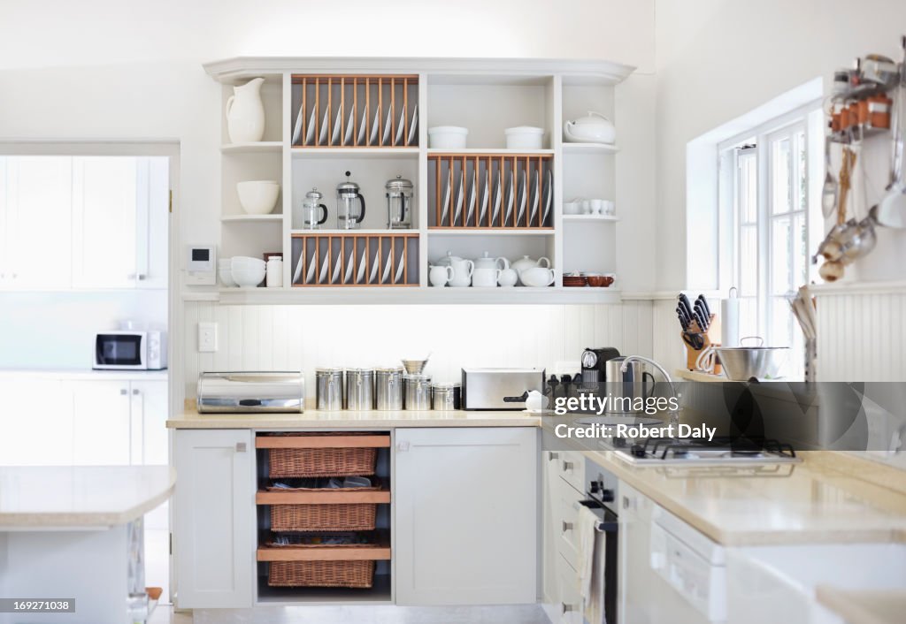 Counter tops in modern kitchen