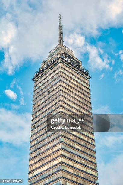 mexiko-stadt torre latinoamericana wolkenkratzer - torre latinoamericana stock-fotos und bilder