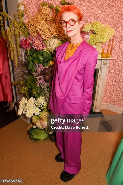 Sandy Powell attends the Roksanda x Montrose London VIP Dinner at Montrose London Clinic on September 20, 2023 in London, England.