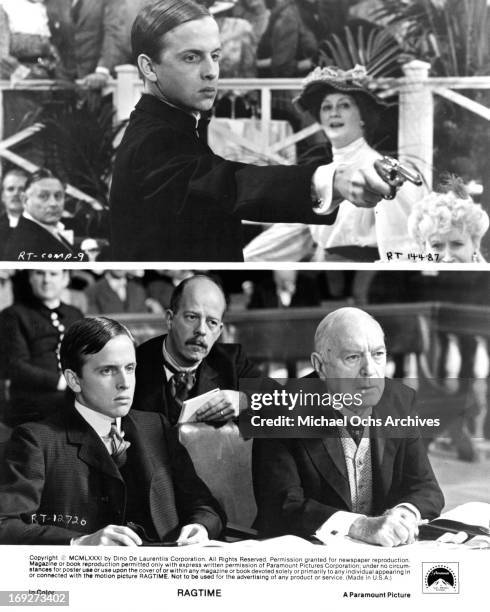 Robert Joy in various scenes from the film 'Ragtime', 1981. (Photo by Paramount/Getty Images