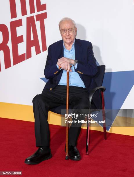 Sir Michael Caine attend "The Great Escaper" World Premiere at BFI Southbank on September 20, 2023 in London, England.