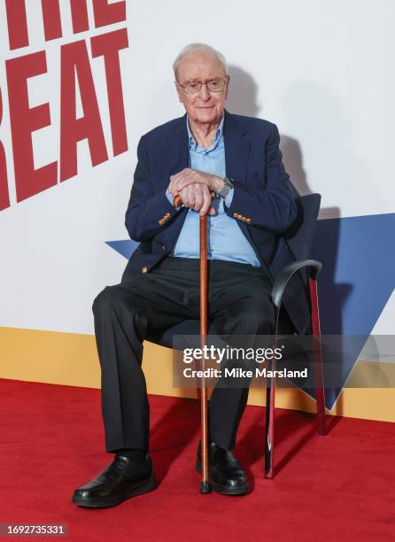 Sir Michael Caine attend "The Great Escaper" World Premiere at BFI Southbank on September 20, 2023 in London, England.