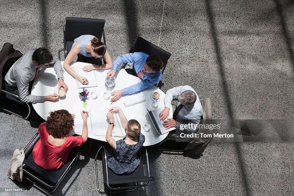 Business people meeting at conference table