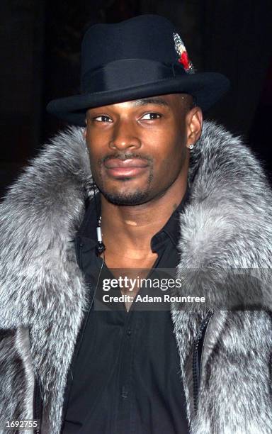 Model Tyson Beckford attends "The Miracle on 42nd Street" Christmas Party held at the Cipriani Ballroom on 42nd Street in New York City on December...