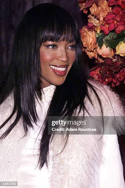 Model Naomi Campbell attends "The Miracle on 42nd Street" Christmas Party held at the Cipriani Ballroom on 42nd Street in New York City on December...