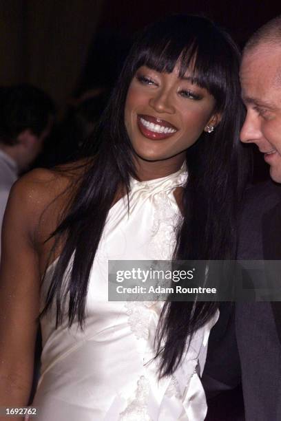 Model Naomi Campbell attends "The Miracle on 42nd Street" Christmas Party held at the Cipriani Ballroom on 42nd Street in New York City on December...