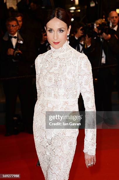 Actress Elsa Zylberstein attends the 'Only God Forgives' Premiere during the 66th Annual Cannes Film Festival at Palais des Festivals on May 22, 2013...