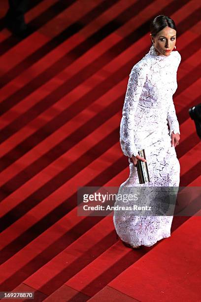 Actress Elsa Zylberstein attends the 'Only God Forgives' Premiere during the 66th Annual Cannes Film Festival at Palais des Festivals on May 22, 2013...