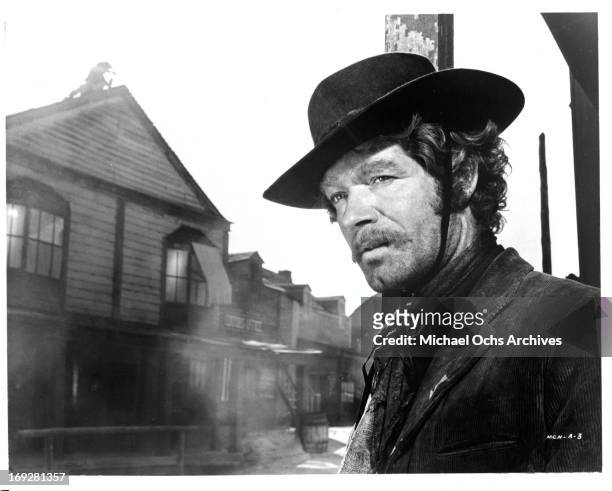 Stephen Boyd portrays an off-beat character on the run from the law in a scene from the film 'The Man Called Noon', 1973.