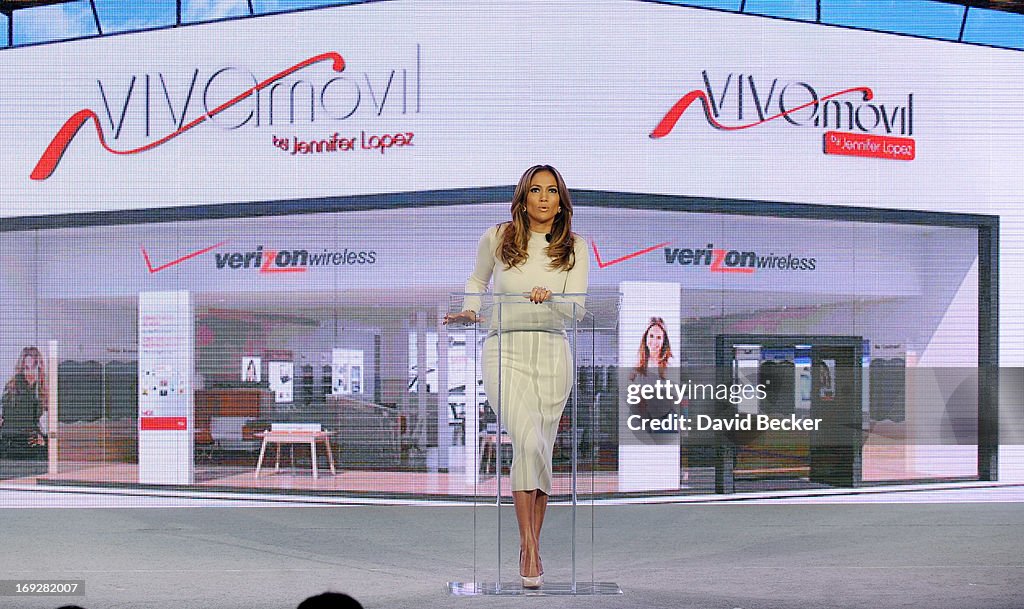 Jennifer Lopez And Marni Walden, Verizon Wireless Executive Vice President & COO Announce Viva Movil By Jennifer Lopez